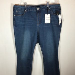 Tahari women’s mid rise Kelly skinny jeans size 22W